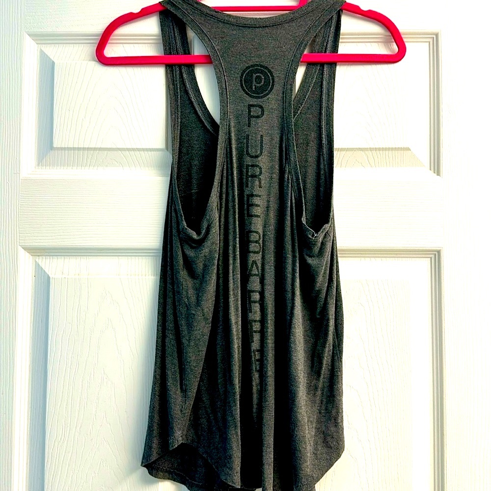 Pure Barre XS Gray Flowy Tank Top